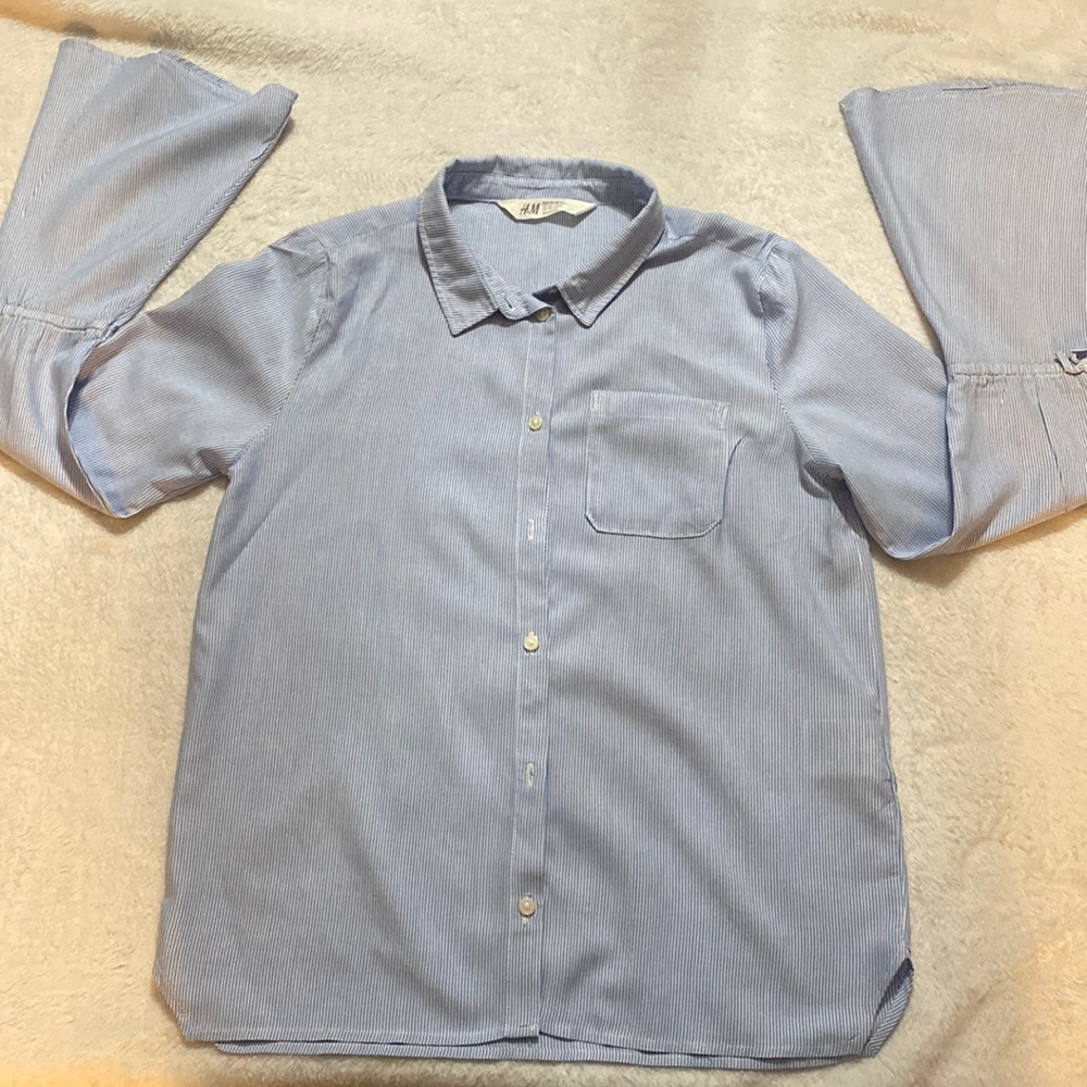 H&M button down bell sleeve shirt (14Y+)